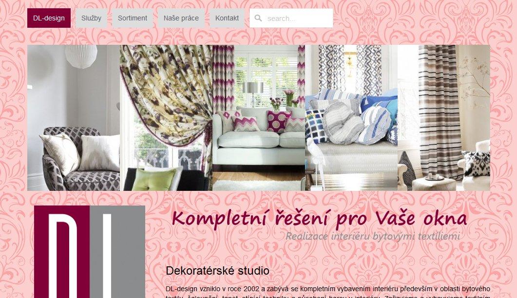 Webové stránky DL design Praha