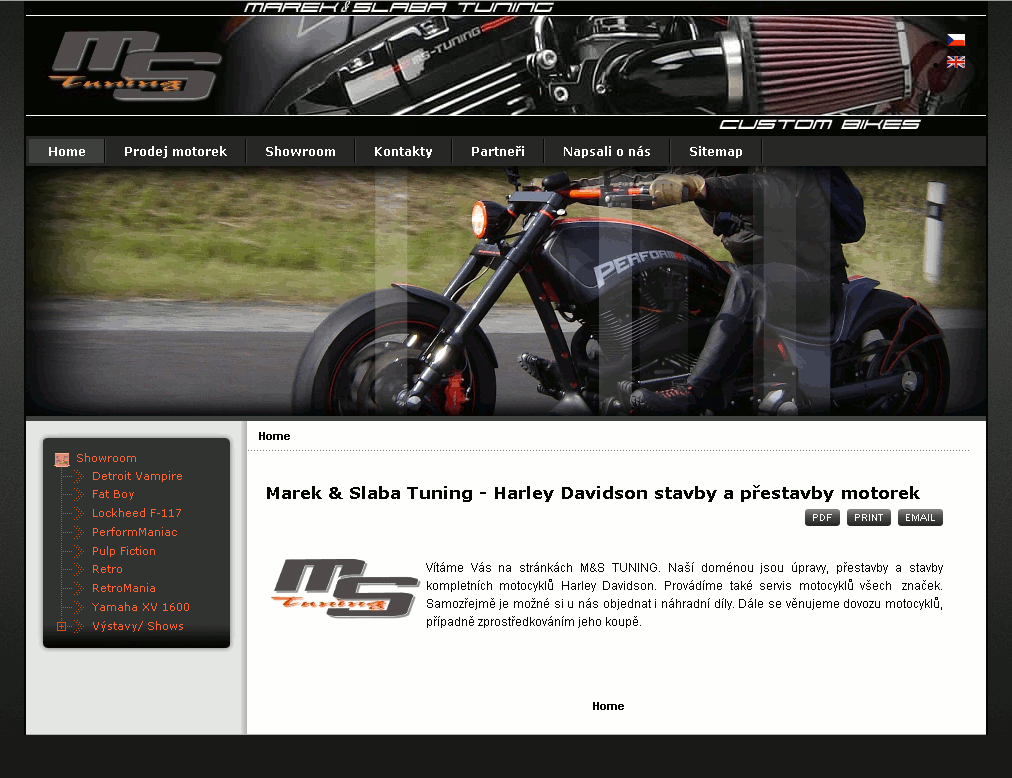 Web M&S Tuning Harley Davidson